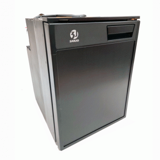 Black Sanjo SVR50 L Compressor Fridge (Left hand hinged fridge)