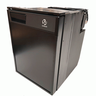 Black Sanjo SVR50L Compressor Fridge (Right Hand hinged Fridge)