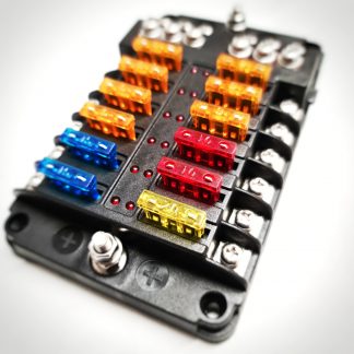 12volt 12-way Fuse Holder with Bus Bar