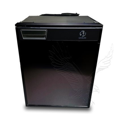 Sanjo 85 Litre Fridge in Black or Silver - Image 2