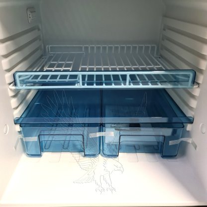 Sanjo 85 Litre Fridge in Black or Silver - Image 4