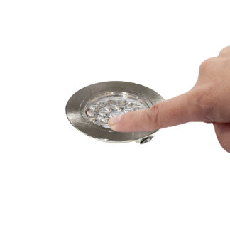 Corvus Mini LED 2W Downlight - Brushed Nickel Touch