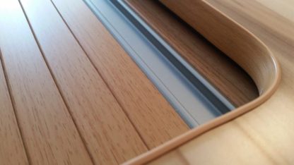 Beech Wood Grain Effect Campervan Tambour Door - Image 7
