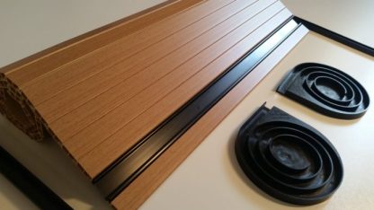 Beech Wood Grain Effect Campervan Tambour Door - Image 8