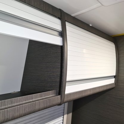 Gloss White Campervan Tambour Door - Image 4