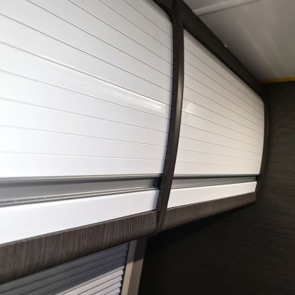 Gloss White Campervan Tambour Door - Image 3