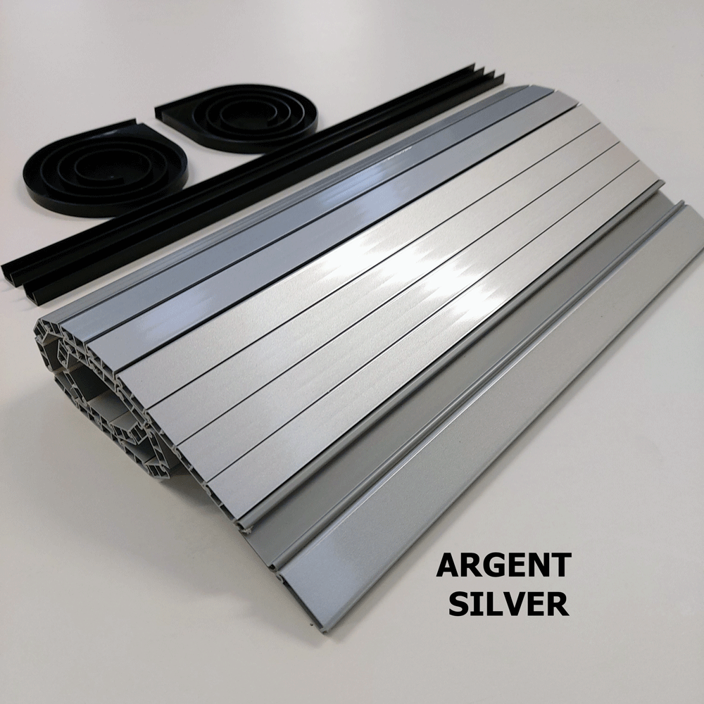 Argent Silver Campervan Tambour Door
