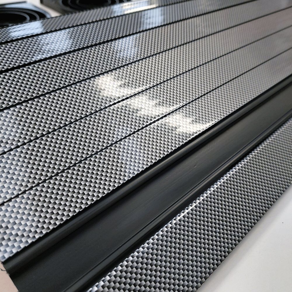 Carbon Fibre Effect Campervan Tambour Door - Image 4