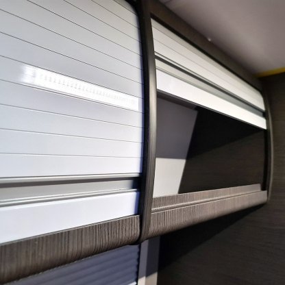Gloss White Campervan Tambour Door - Image 2