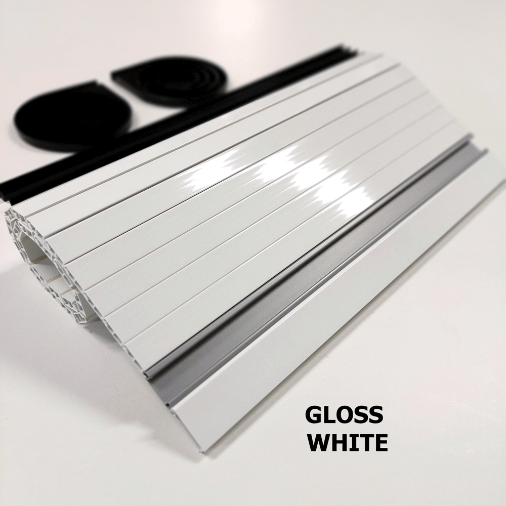 Gloss White Campervan Tambour Door