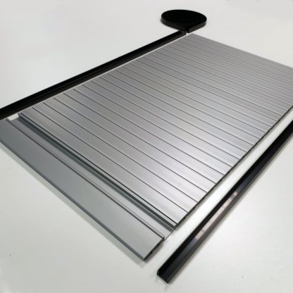 Solid Silver Effect Campervan Tambour Door - Image 4