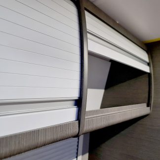 Matt White Campervan Tambour Door