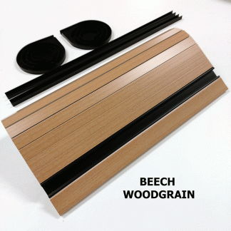 Beech Wood Grain Effect Campervan Tambour Door