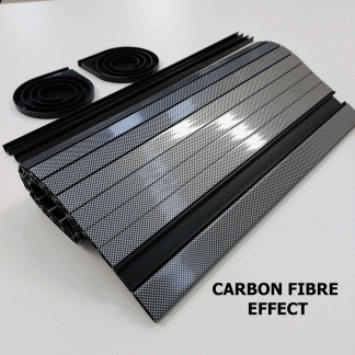 Carbon Fibre Effect Campervan Tambour Door