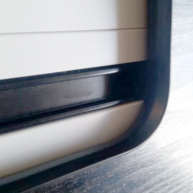 Matt White Campervan Tambour Door - Image 2