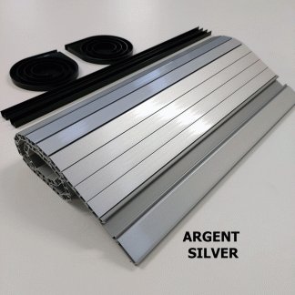 Argent Silver Campervan Tambour Door