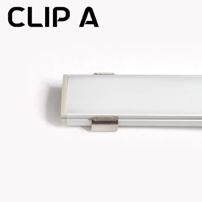 12v LED Aluminium LED Profile - Clip for surface mounting - Image 2