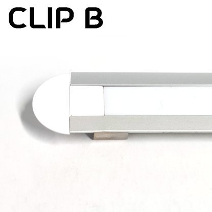 12v LED Aluminium LED Profile - Clip for surface mounting - Image 3