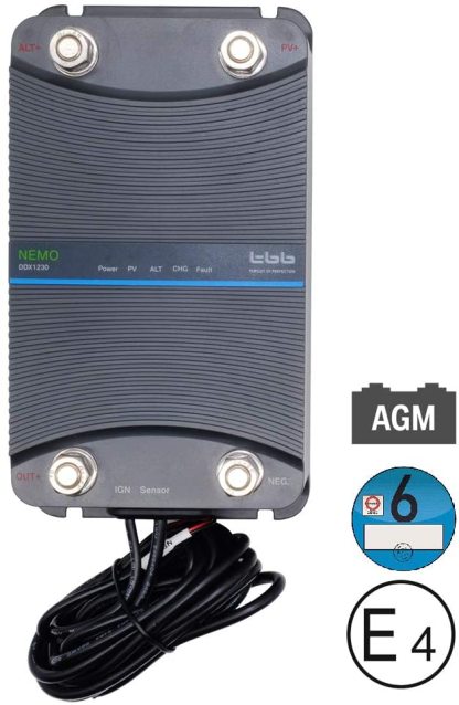 Nemo DDX1230 MPPT Controller with DC to DC (Battery to Battery) charger for smart alternators/Euro 6 engines - Image 2