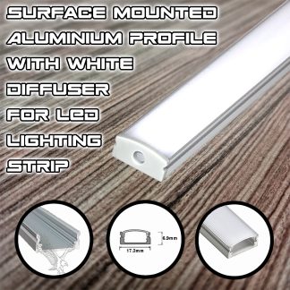 Surface Mounted Aluminium LED Lighting Profile Trunking