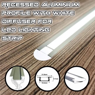 Recessed Aluminium LED Lighting Profile Trunking