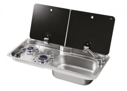 Can FL1765 RH Double Burner Hob/ Sink with Cold Kit - Image 3