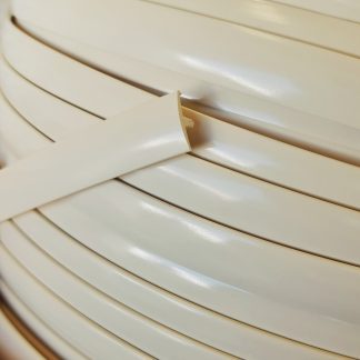 Cream single lipped T-Trim edging