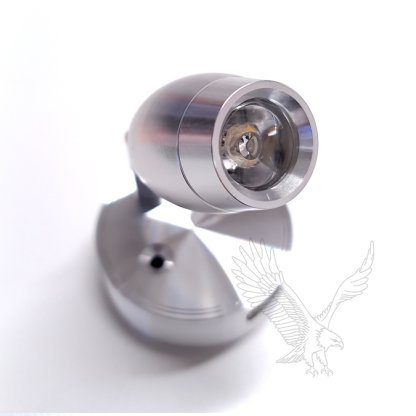 Vega 3w Touch Spotlight with 2amp USB Socket - Silver