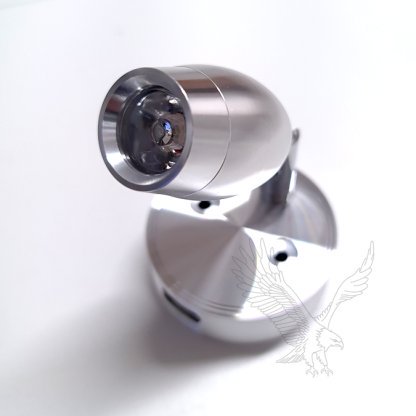 Vega 3w Touch Spotlight with 2amp USB Socket - Silver - Image 3