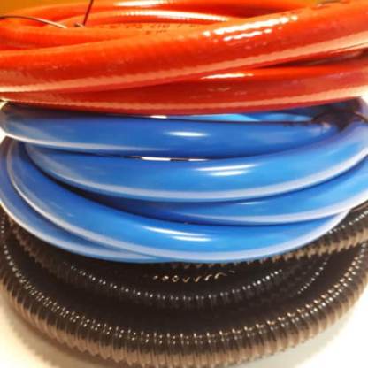 3m RED & BLUE 12mm I/D Fresh water hose   3m 3/4" Waste pipe - Image 2