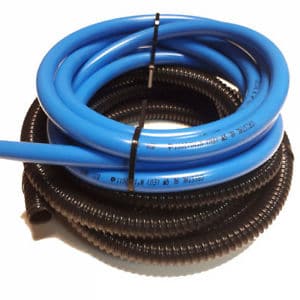 3m of Blue fresh water pipe & 3m Convoluted Waste pipe
