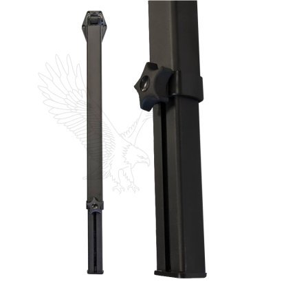 Black telescopic table leg