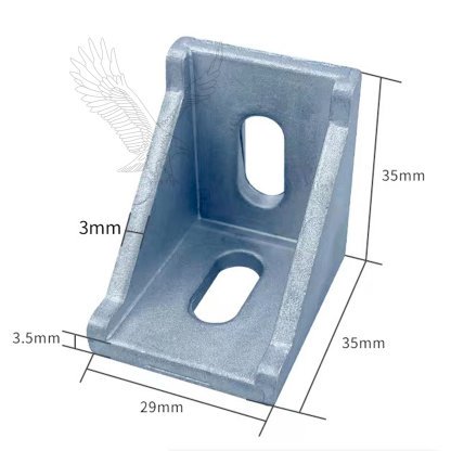 Small Corner connector - T-Slot profile - Image 2
