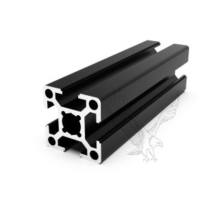 30 x 30 (3030) Aluminium T-Slot Profile Satin Matt Black