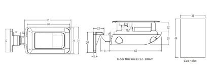 BRAND NEW - Metal Locker Catch - 5 Finishes - Image 12