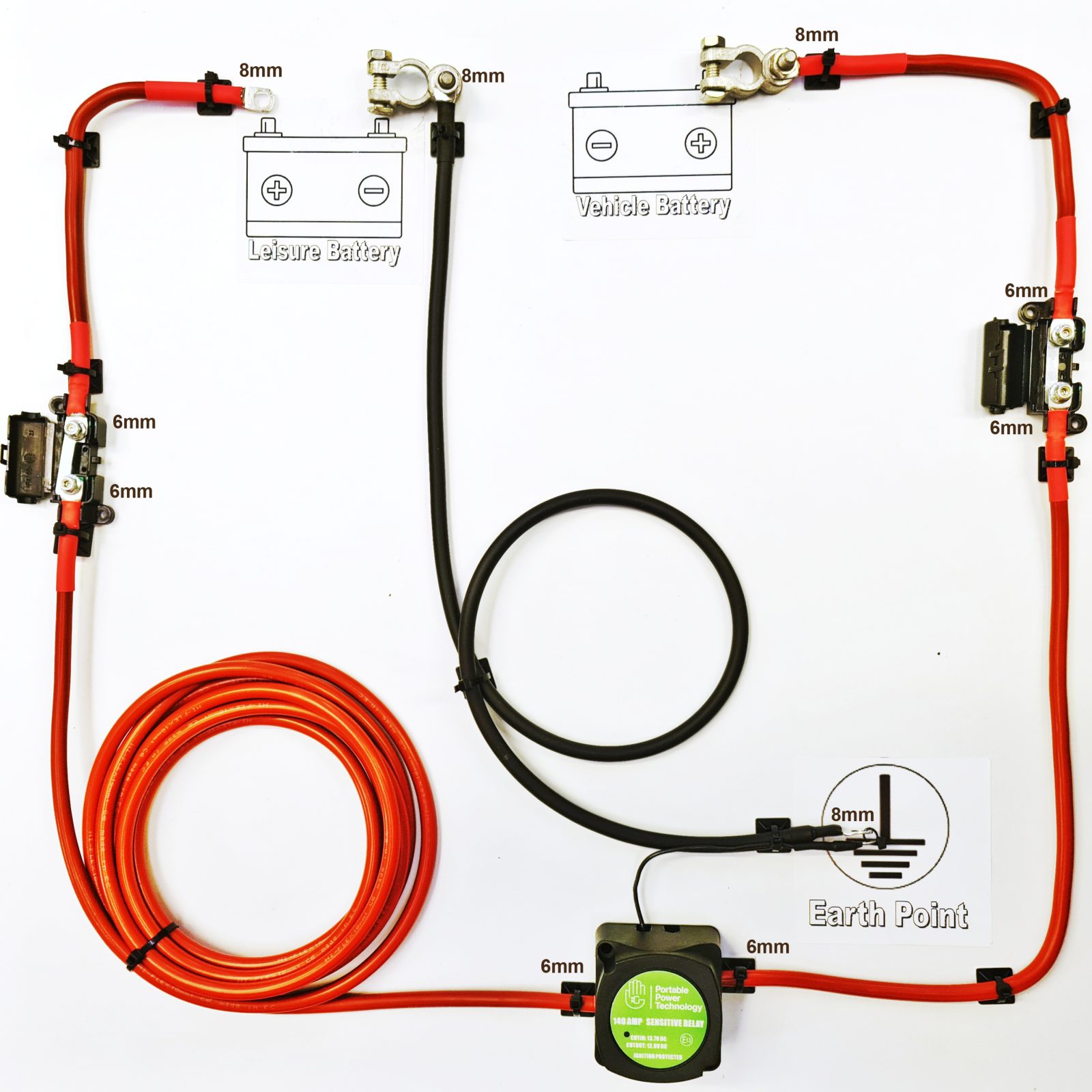 thumbnail image 2 of Transit Van Split Charge Relay Kit – 30 Amp 12V – Easy Installation 2 of 4