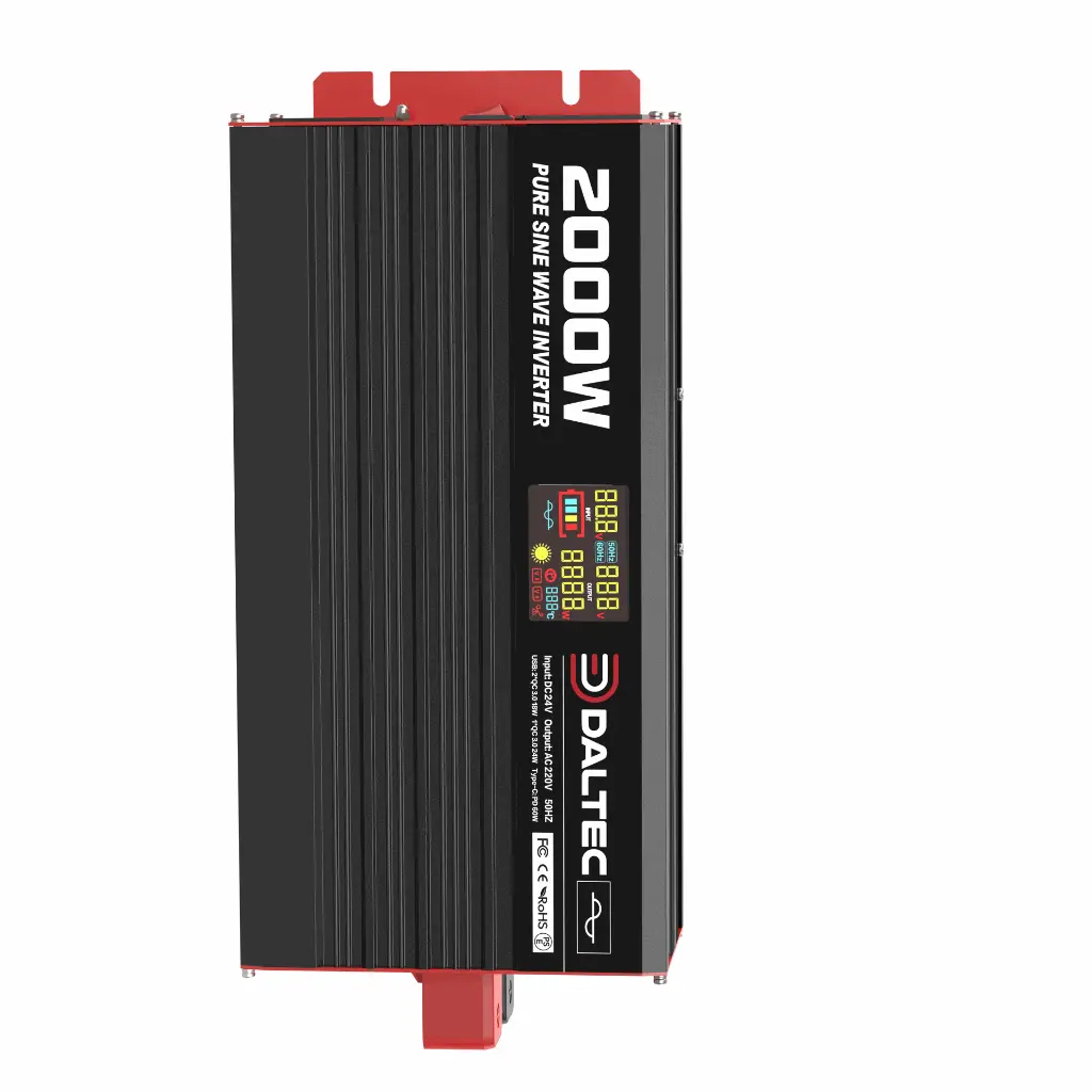 2000W 12V PURE SINE WAVE POWER INVERTER WITH REMOTE CONTROL AND FREE SCREEN - Image 4