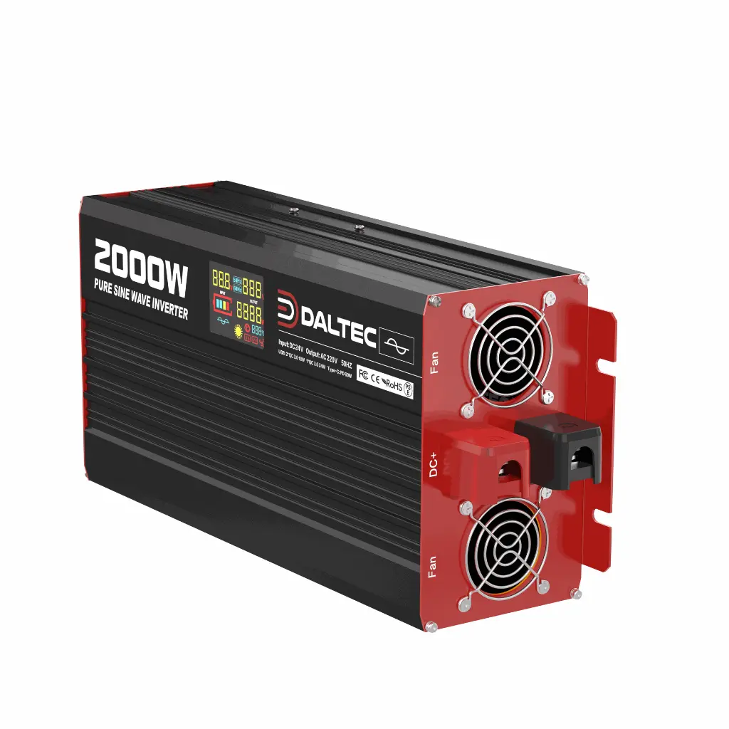 2000W 12V PURE SINE WAVE POWER INVERTER WITH REMOTE CONTROL AND FREE SCREEN - Image 2