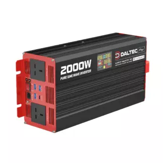 2000W 12V PURE SINE WAVE POWER INVERTER WITH REMOTE CONTROL AND FREE SCREEN