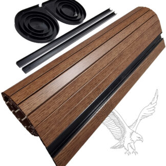 Walnut Woodgrain Effect Campervan Tambour Door
