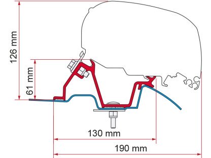 F80/F65 ADAPTER KIT MERCEDES SPRINTER HIGH ROOF UK