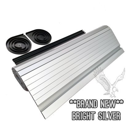 Bright Silver Tambour Door