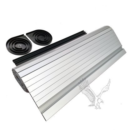 Bright Silver Tambour Door - Image 2