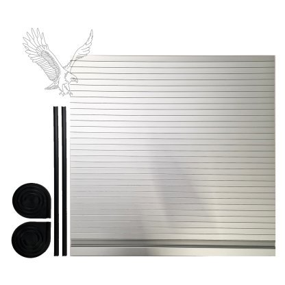 Bright Silver Tambour Door - Image 4