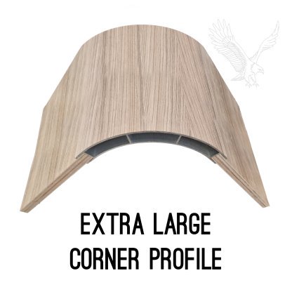 Extra Large Aluminium Corner Profile - Driftwood Finish - Image 2