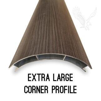 Extra Large Aluminium Corner Profile - Hacienda Black Finish
