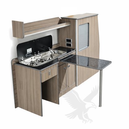 VW Transport T5 Kitchen and Wardrobe Pod