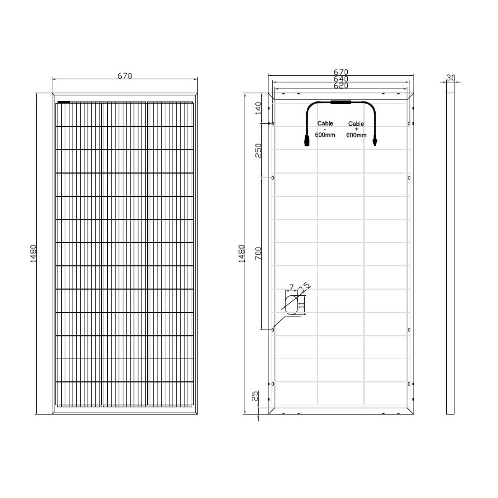 200W Bi-Facial Solar Panel - Image 3