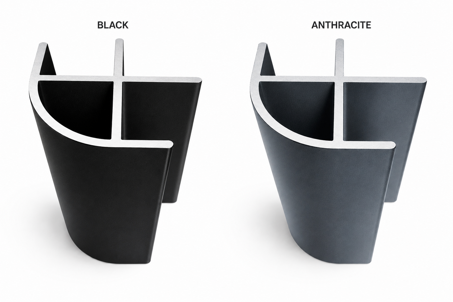 Dark Grey (Anthracite) Small Aluminium corner profile - Image 5