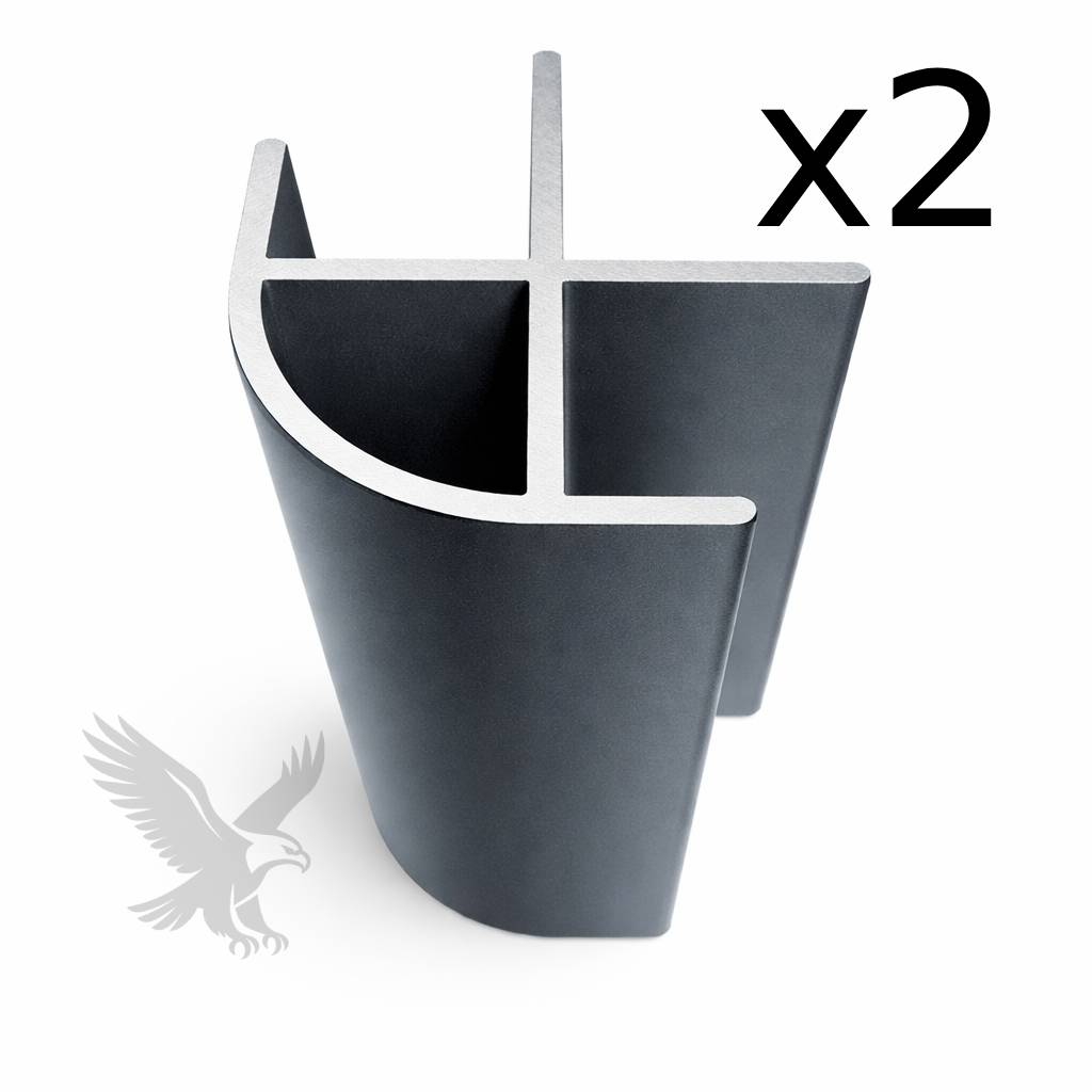 Dark Grey (Anthracite) Small Aluminium corner profile - Image 3